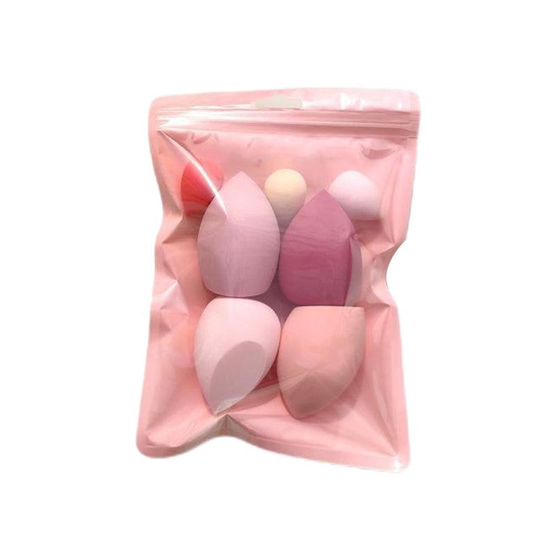 Macaron-colored 4 large + 3 small powder puff set, beauty sponge, thumb powder puff, cotton powder puff, mini powder puff set